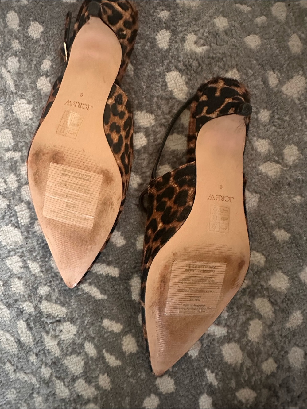 Jcrew robin slingback kitten heels in printed calf hair, 9 - Picture 4 of 6